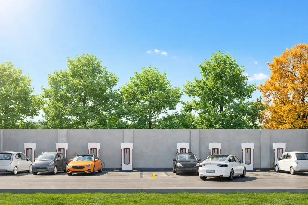 Electro Fahrzeuge an Ladesäulen