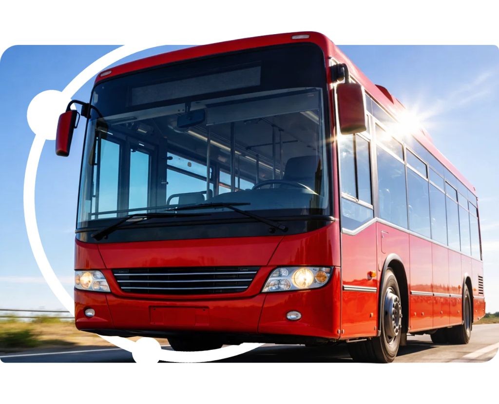 Bus mit routecontrol Bildmarke